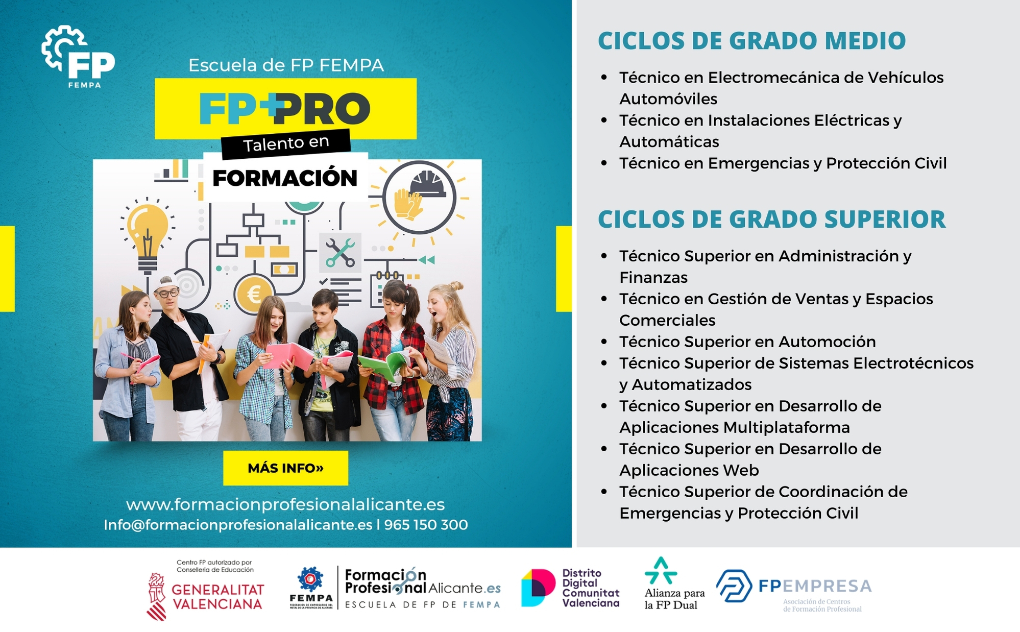 Ciclos de formación profesional en Alicante